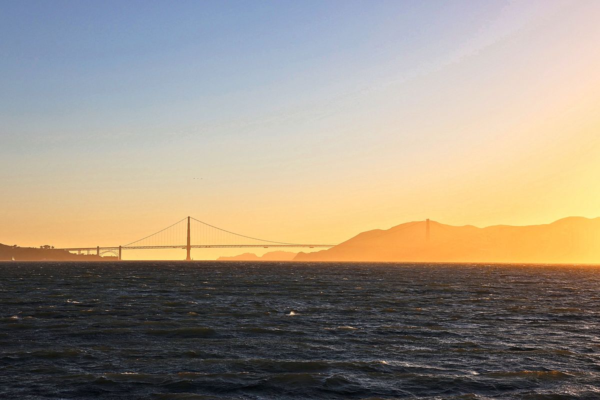 The Gate in Gold Haze