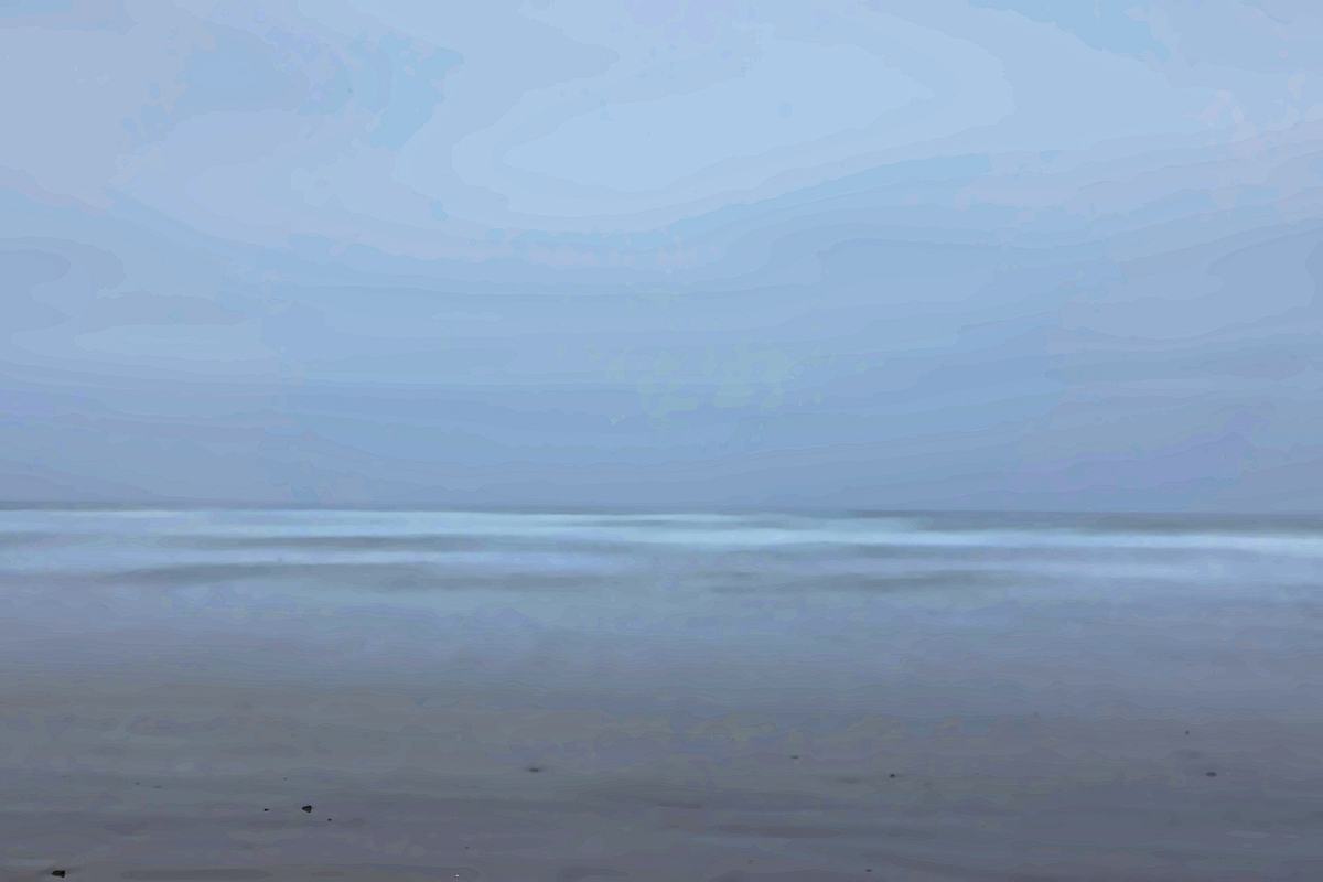 Grey on Grey. A photograph of Cannon Beach, Oregon.