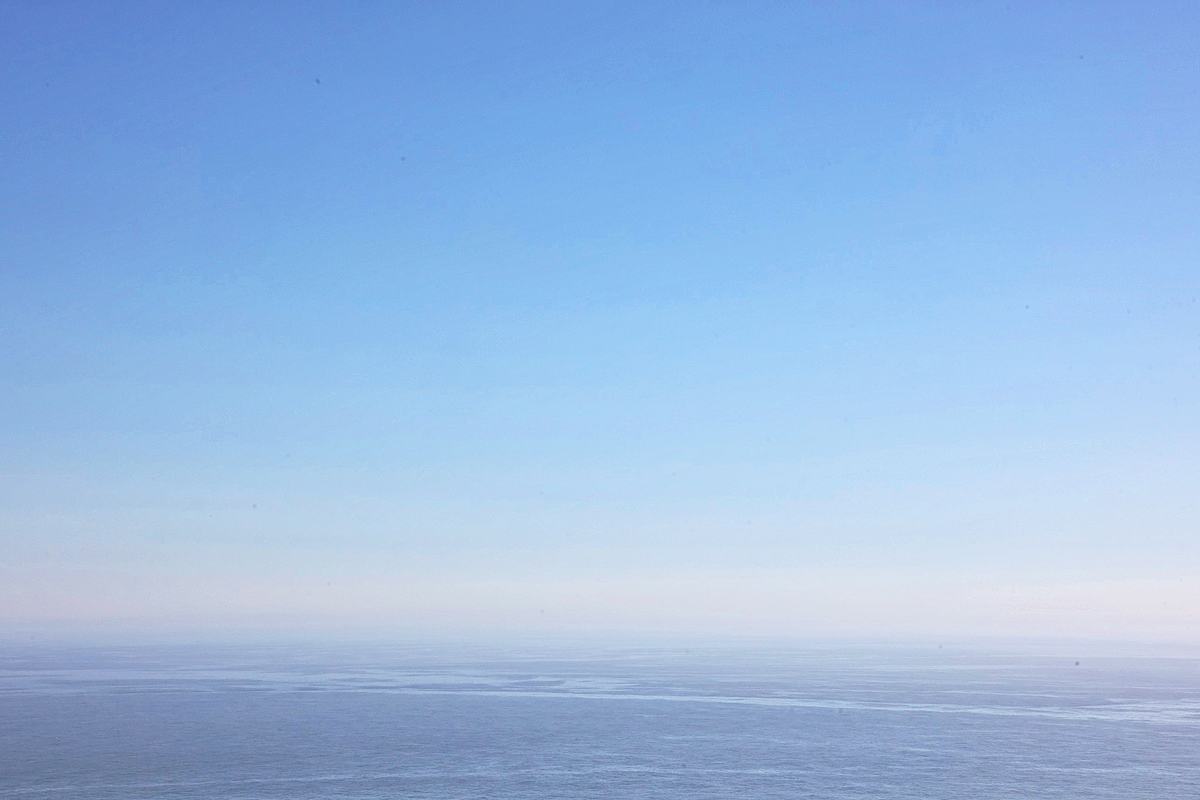 Nothing but Blue. A photograph of The Pacific, northern California.