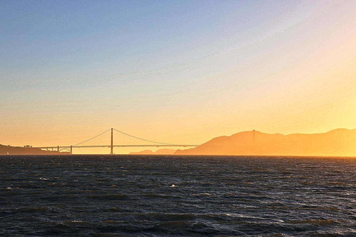 The Gate in Gold Haze
