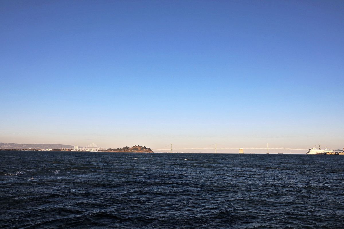 The Bay Bridge at Evening